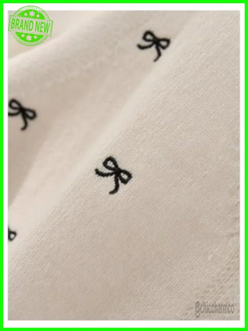 Plus Size Bow Print Sweater Vest Button Up Lightweight Cardigan